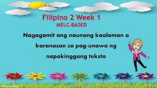Nagagamit ang naunang kaalaman o karanasan sa pag unawa ng napakinggang tekstoMELCBased [upl. by Innob]