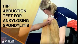 Hip Abduction Test for Ankylosing Spondylitis [upl. by Nitsirt]