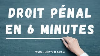 Comprendre le Droit Pénal en 6 minutes [upl. by Merp]