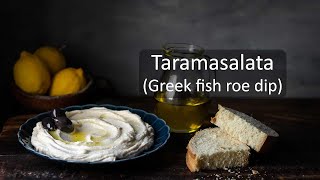 Taramasalata Greek fish roe dip [upl. by Idnim]