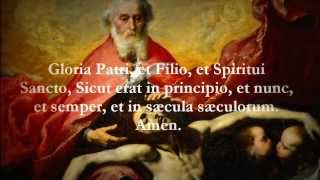 Catholic Prayers  Glory be to the Father Latin [upl. by Mathian355]