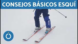 CLASE BÁSICA DE ESQUÍ  Posición Base ⛷ [upl. by Anivel]