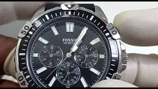 fossil watch chronograph setting [upl. by Simetra]