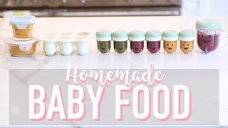 HOW TO MAKE BABY FOOD HOMEMADE PUREES  Angela Lanter [upl. by Isle467]