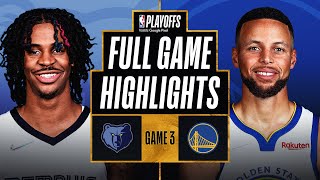 2 GRIZZLIES at 3 WARRIORS  FULL GAME HIGHLIGHTS  May 7 2022 [upl. by Gothart]