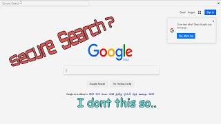 How to remove Secure Search bar [upl. by Arnulfo]