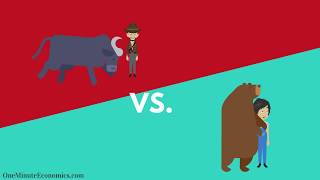 Bull and Bear Markets Bullish vs Bearish Explained in One Minute From Definition to Examples [upl. by Marras]