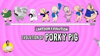 Evolution of PORKY PIG  84 Years Explained  CARTOON EVOLUTION [upl. by Adyaj]