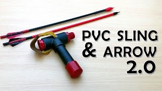 PVC Slingshot bow V 20  What The Hack 18 [upl. by Bugbee]