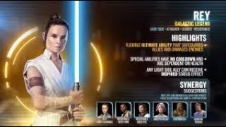 How to Easily Beat Tier 1 and 2 of the Galactic Legend Rey Event  SWGOH Star Wars Galaxy of Heroes [upl. by Starling]