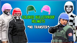 GTA Colored Bullet Proof Helmets Glitch  3 Glitches To Get GTA Colored Helmets [upl. by Tila]