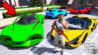 Franklin Stealing Billionaires Secret Sports Cars In GTA 5  SHINCHAN and CHOP [upl. by Soigroeg109]