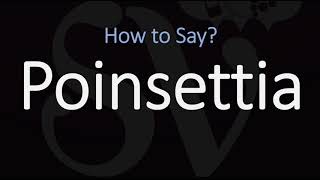 How to Pronounce Poinsettia CORRECTLY [upl. by Therron]