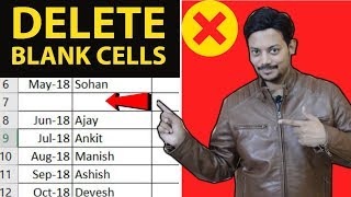 Delete blank rows in excel  Excel में Row डिलीट करने के तरीके  excel shortcut keys [upl. by Nikral]