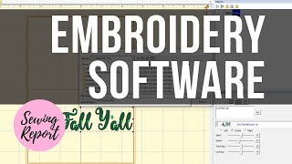 Embroidery Designs  Fonts Using Embrilliance Express Free Software  SEWING REPORT [upl. by Grail599]