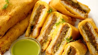 ब्रेड पकोड़ा बनाने की विधि  Bread Pakoda Recipe  CookingShooking [upl. by Ymia]