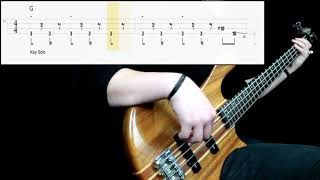 Toto  Rosanna Bass Cover Play Along Tabs In Video [upl. by Royo]