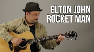 Elton John  Rocket Man  Guitar Lesson  How to Play Acoustic Easy Songs on Guitar [upl. by Moriyama707]