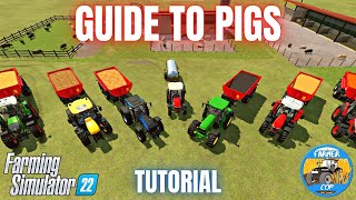 GUIDE TO PIGS  Farming Simulator 22 [upl. by Durrej]