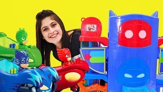 PJ Masks oyuncakları ile oyunları En sevilen bölümleri izle [upl. by Abehsat]