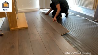 How To Install Laminate Flooring For Beginners [upl. by Eradis]