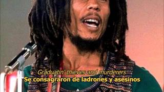 Babylon System  Bob Marley LYRICSLETRA Reggae [upl. by Trab]