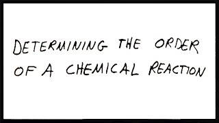 Determining the Order of a Reaction [upl. by Gnak]