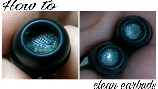 How to easily clean InEar Headphones  Remove wax from earbuds [upl. by Lounge]