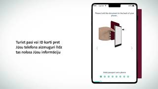 SmartID reģistrācija izmantojot automātisko biometrisko identitātes pārbaudi [upl. by Arratahs79]