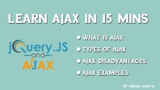 Learn Ajax in 15 mins with examples [upl. by Onitnerolf336]