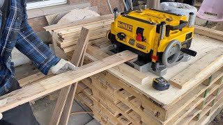 DeWalt DW735 Planer in Action [upl. by Ellimaj]