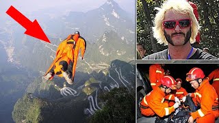 7 Terrifying Wingsuit Flying Videos Gone Completely Wrong [upl. by Lonergan]