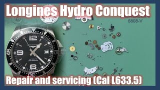 Longines Hydro Conquest L6335 full review and servicing [upl. by Malo]