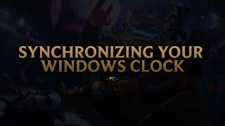 PC  Synchronizing Your Windows Clock [upl. by Aikimat]