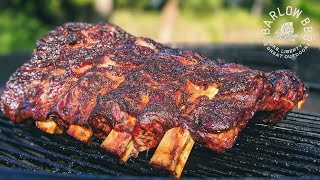 Beef Back Ribs on the Weber Kettle Grill  Barlow BBQ [upl. by Race]