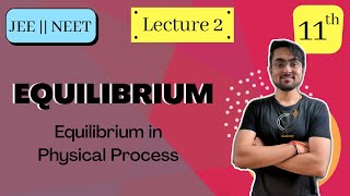 Class 11  Chapter 7  EQUILIBRIUM  Equilibrium in Physical State  L  2  JEE  NEET  BOARDS [upl. by Lingwood]