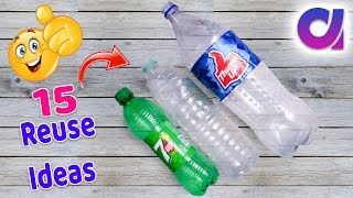 15 most amazing way to reuse plastic bottle  Best out of waste  Artkala 519 [upl. by Ordisy]