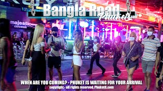 Bangla Road  January 8 2022  Patong Beach  Phuket 4K Full Tour [upl. by Sillig318]