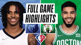 GRIZZLIES at CELTICS  FULL GAME HIGHLIGHTS  March 3 2022 [upl. by Deyes]