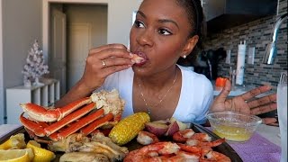 SEAFOOD BOIL MUKBANG EATING SHOW [upl. by Novia]