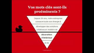 La pyramide inversée  technique de rédaction web [upl. by Ordnagela]