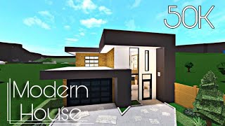 ROBLOX  BLOXBURG 50K MODERN HOUSE  NO ADVANCEDPLACING [upl. by Lifton]