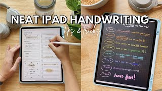 HOW TO WRITE NEATLY ON YOUR IPAD  Tips to Take Aesthetic Notes amp Improve Your Handwriting On iPads [upl. by Etyak31]