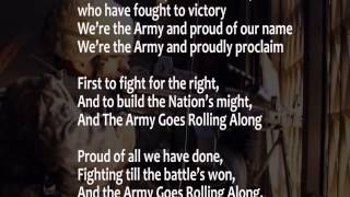 The Army Song with lyrics performed by The United States Army Band [upl. by Luben]