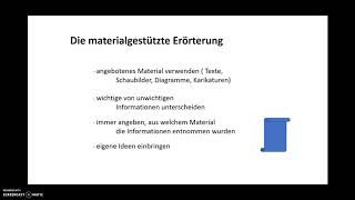 Die materialgestützte Erörterung [upl. by Naitsirk]