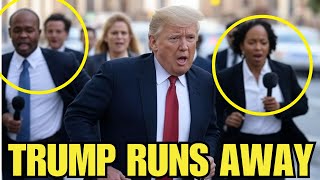 Trump RUNS from REPORTERS ONE DAY After Zelensky DISASTER MEETING [upl. by Ennayr174]