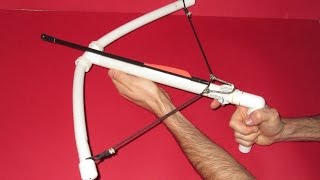 How to make a Crossbow  Homemade PVC Crossbow [upl. by Nnylear693]