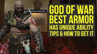 God of War Best Armor From Niflheim Has An Unique Ability  MIST SET God of War 4 Best Armor [upl. by Noled714]