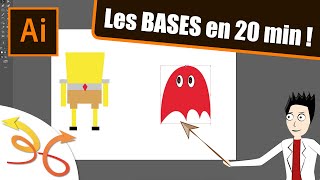 Tuto  Illustrator  les BASES en 20 min  débutant  français [upl. by Akeihsal736]