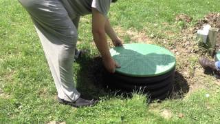 How to install a septic tank riser and new lid yourself  easily [upl. by Jorge168]